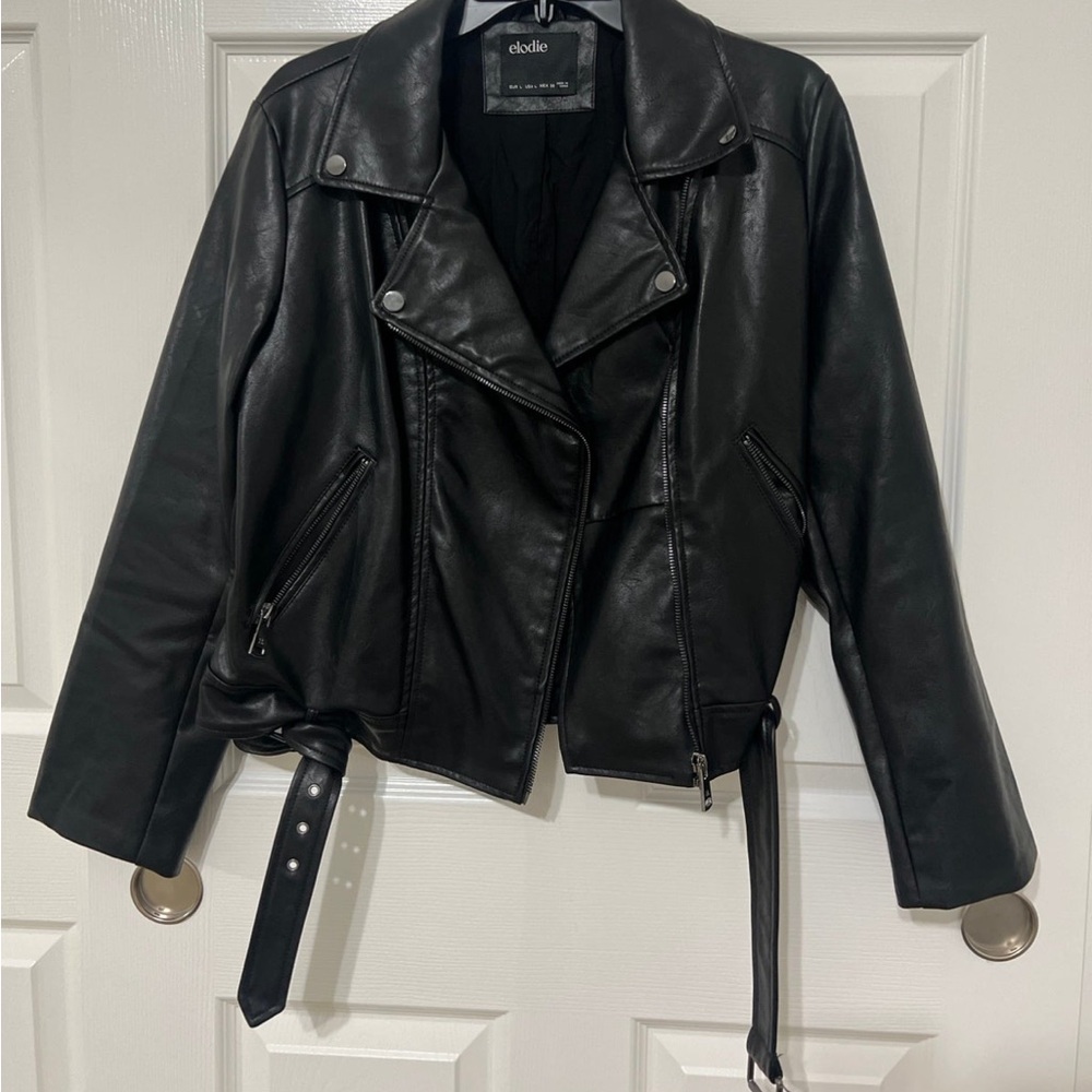 Black faux Leather Jacket